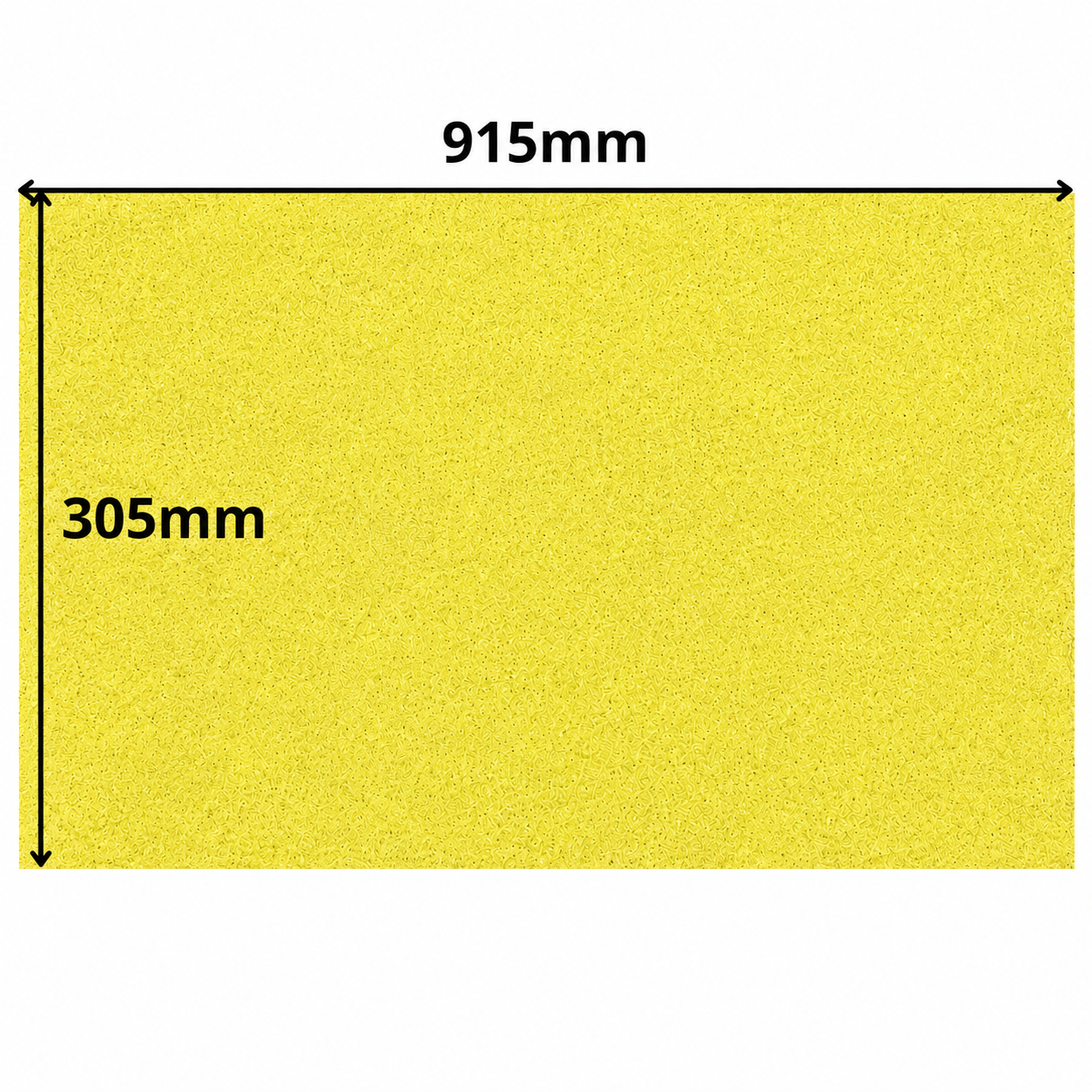 Cork Sheet - 915x305mm - 5mm - Decor and DIY - Pack of 1 - Self-adhesive, peel and stick - Yellow