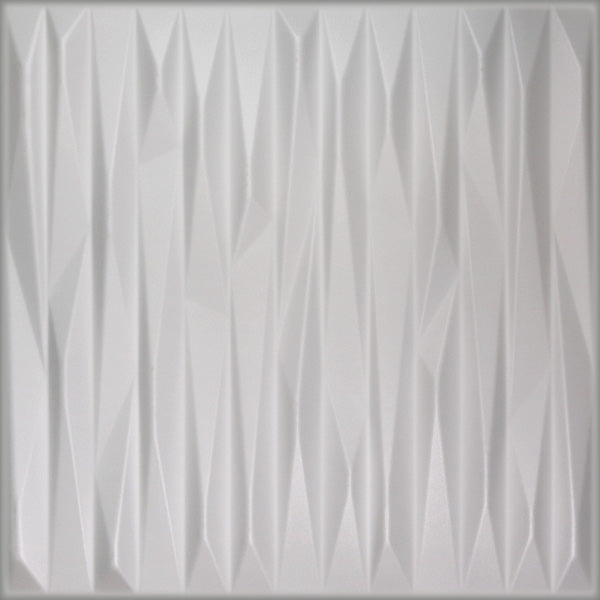 White Stone 3D decorative wall and ceiling panels, 8 pieces covering 2m2, easy installation for modern interior design