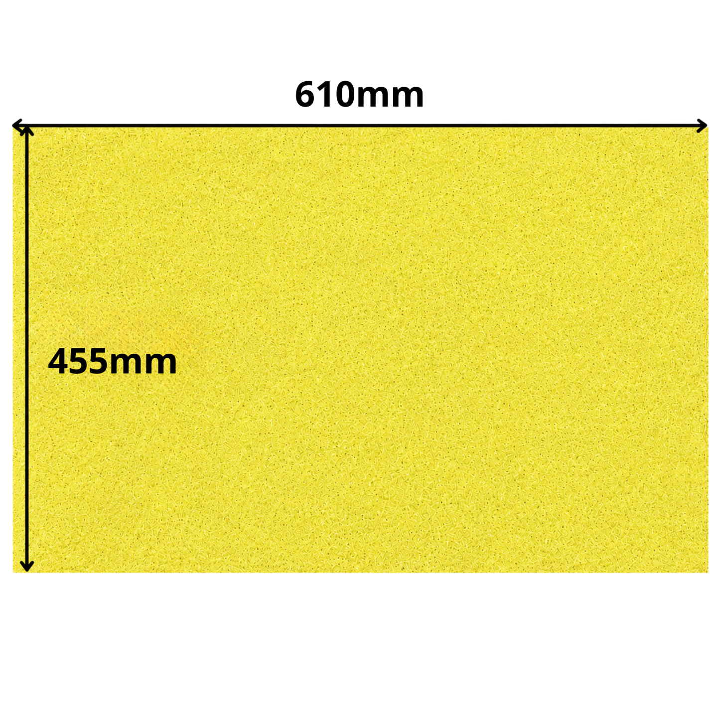 Cork Sheet - 610 x 455mm - 5mm - Decor and DIY - Pack of 1 - Self-adhesive, peel and stick - Yellow
