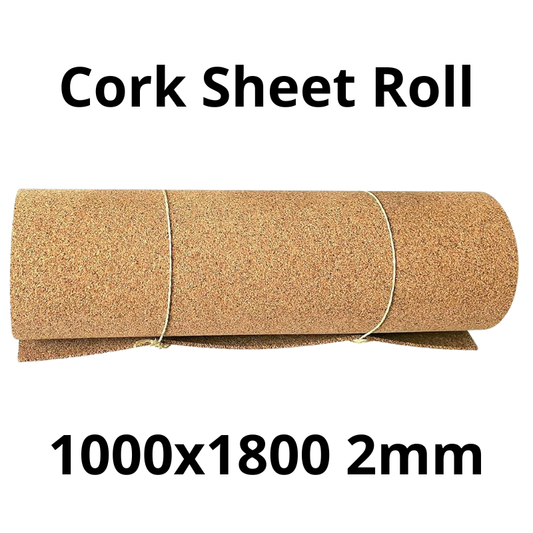 Cork Sheet Roll - 1000x1800mm - 2mm - Décor and DIY - Pack of 1