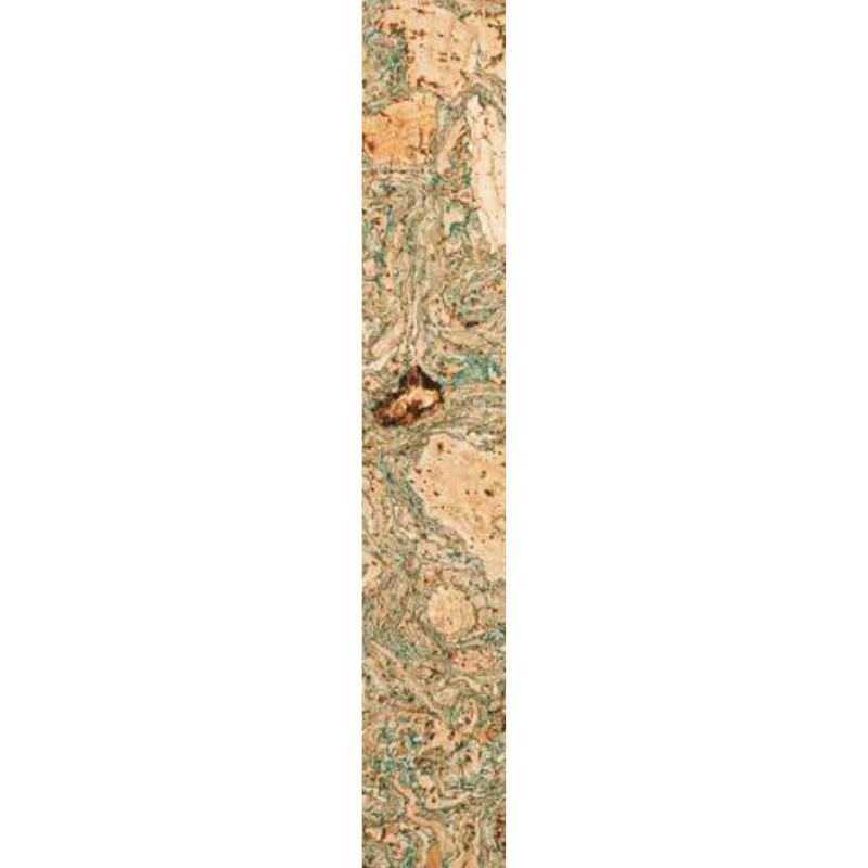 Decorative Cork Wall Tiles -Green - Sample - 1 Strip