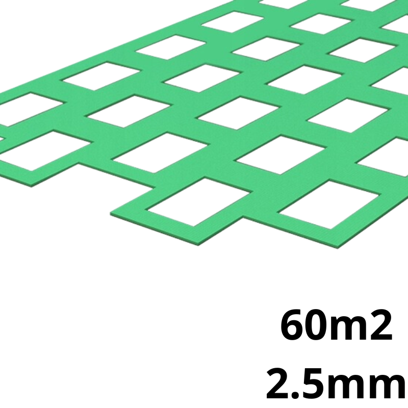 Underlay XPS Thermo-Laminate - Underfloor Heating - Wood and Vinyl - 2.5mm - 6-42m2 (64.58-452.08 sqft)