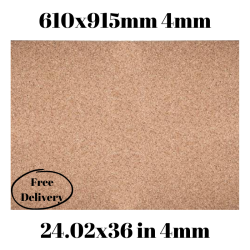 Cork sheet 4mm 610x915mm (24.02 x 36.02in)