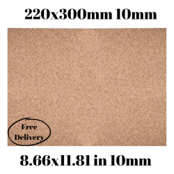 Cork sheet 10mm 220x300mm (7.87 x 11.81in) 2pcs
