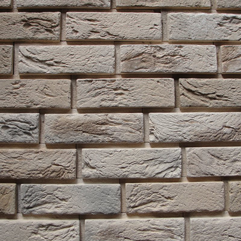 Brick with Grout: Ashen with Grey Grout