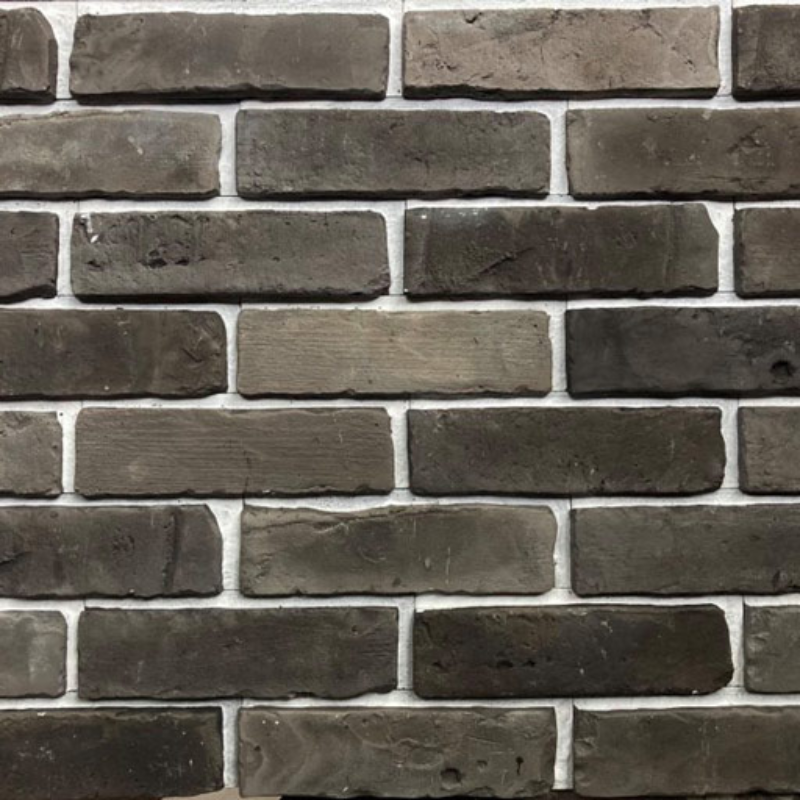 Elevation Brick with Grout: Graphite with White Grout