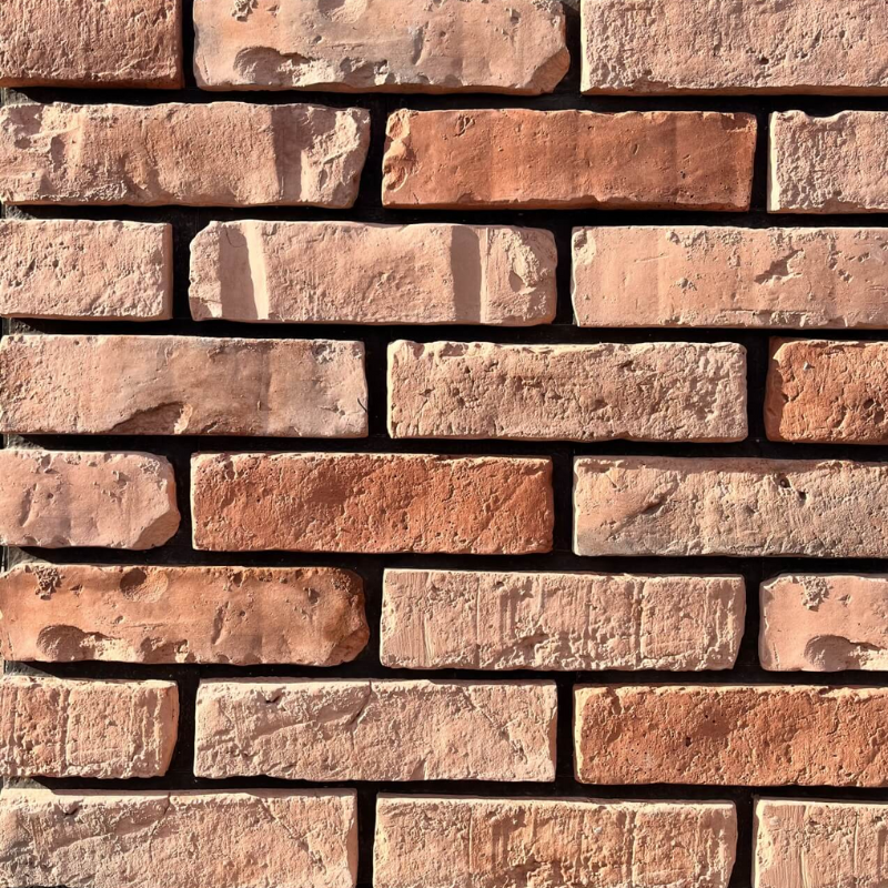 Elevation Brick with Grout: Australian Bright Red with Black Grout