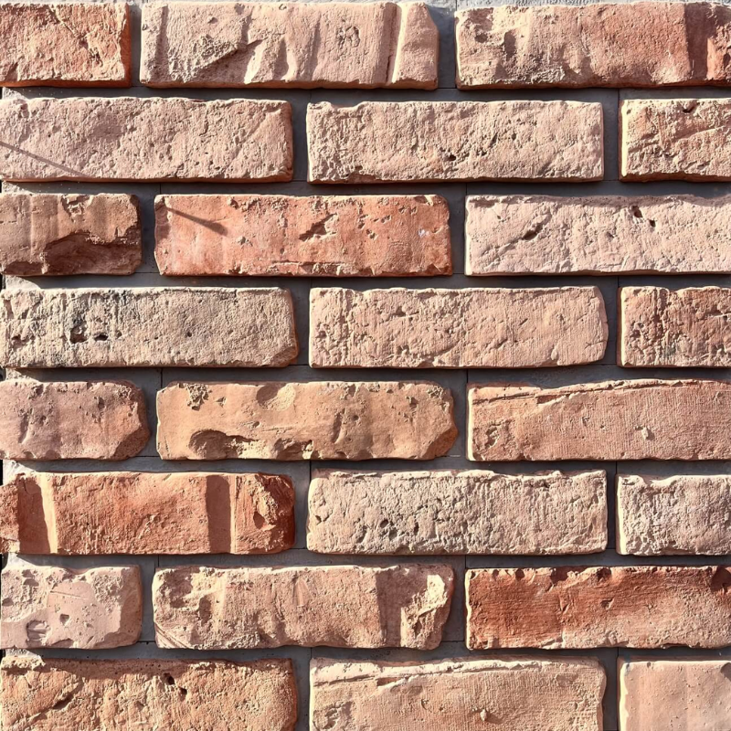 Elevation Brick with Grout: Australian Bright Red with Grey Grout