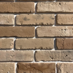 Elevation Brick with Grout: Cream with White Grout