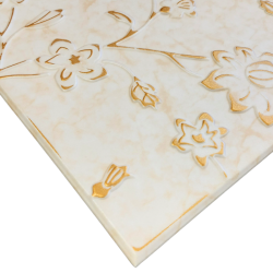 Golden Flowers: Decorative Ceiling and Wall Panels 2m2 (21.52 sqft)