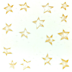 Gold Stars: Decorative Ceiling and Wall Panels 2m2 (21.52 sqft)