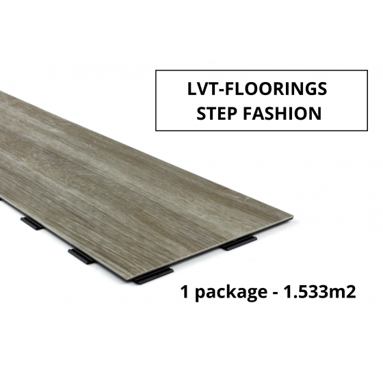 VT Vinyl flooring 100% Waterproof,5.5mm, click,V-groove, package 1,53m2