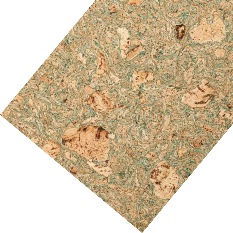 Cork Decorative Wall Panels: Multicoloured Green - Pack of 11 Tiles | eco-friendly