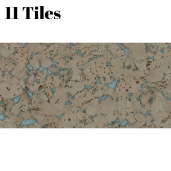 Cork Wall Panels: Superior - 11 Tiles 1,98m2 (21.31sqft)
