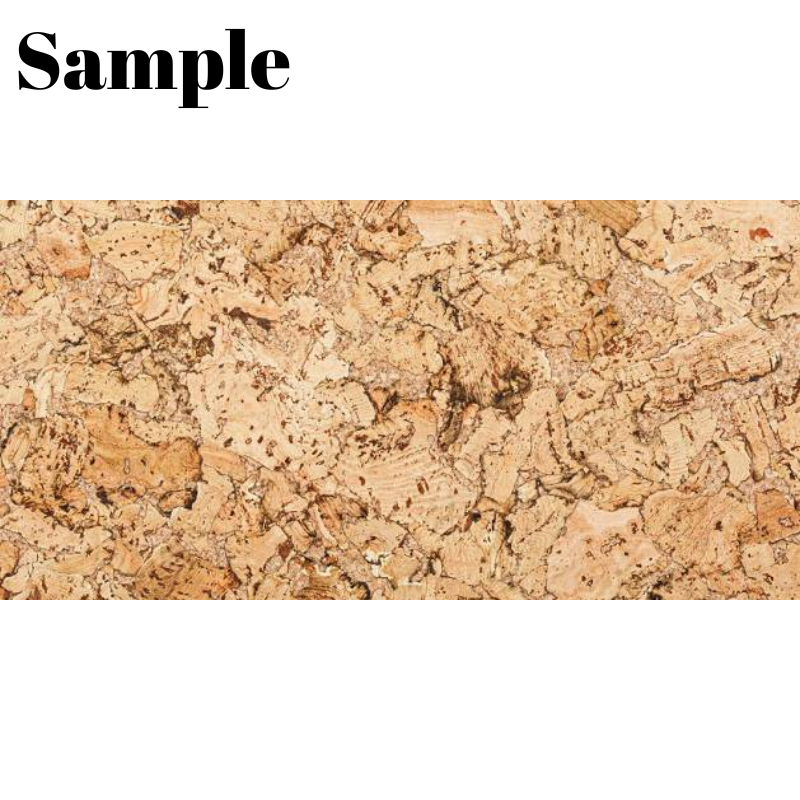 Cork Wall Panels: Natural - Sample 30x5cm (11,81x1,97 in)