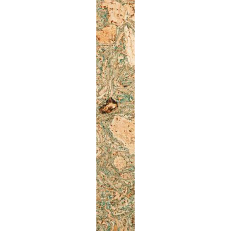 Cork Wall Panels: Green - Sample 30x5cm (11,81x1,97 in)