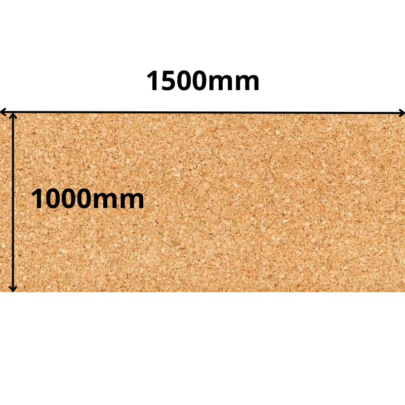 Cork Sheet Roll - 1000x1500mm - 10mm - Decor and DIY - Pack of 1
