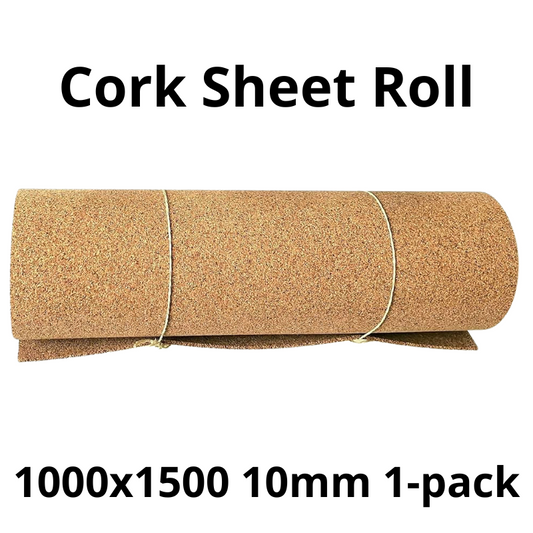 Cork Sheet Roll - 1000x1500mm - 10mm - Decor and DIY - Pack of 1