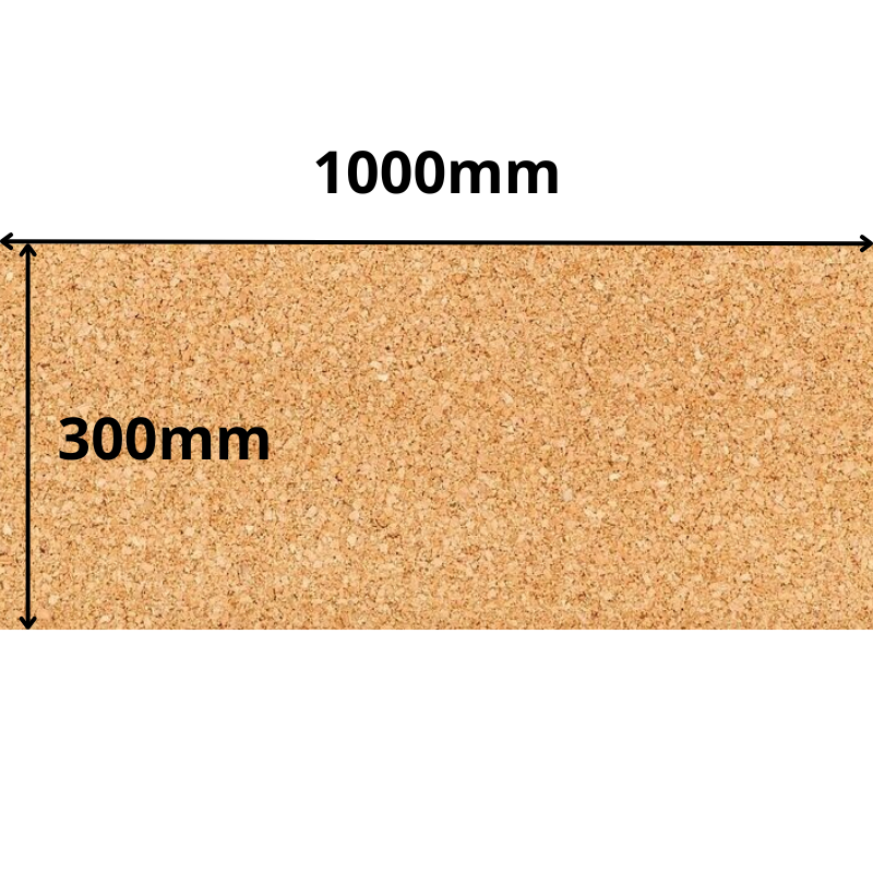 Cork Sheet Roll - 1000x300mm - 5mm - Décor and DIY - Pack of 2