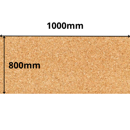 Cork Sheet Roll - 1000x800mm - 5mm - Décor and DIY - Pack of 1