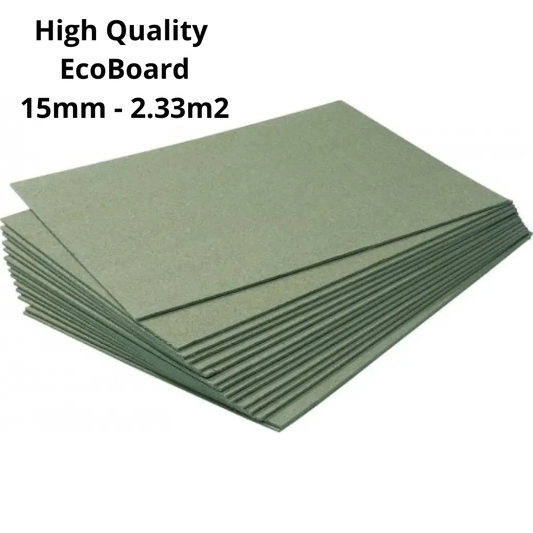 Natural Floor Underlay 15mm - 2.33m2 Coverage - Thermal and Acoustic Insulation for Laminate and Parquet - 1 Pack