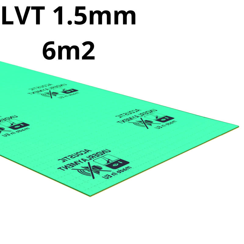 Professional LVT Underlay | Vinyl | 1.5mm | 6m² | Cork System – Corksystem