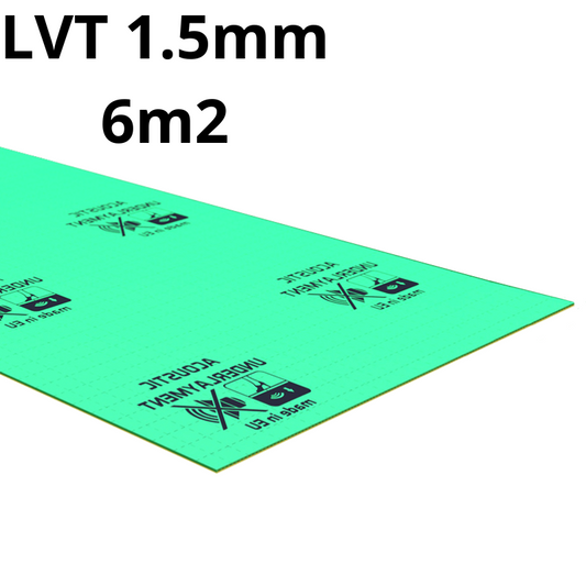 Professional LVT  Underlay (Vinyl) - 1.5mm  - 6-42m2 (64.58-452.08 sqft) - High Density - High Quality
