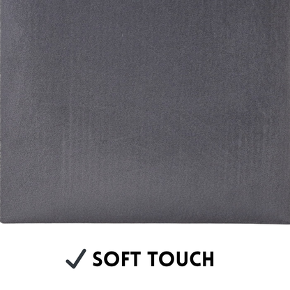 Upholstered Wall Panel - 600x300mm - Ash Grey - Velvet Finish - UV Resistant - 1 Panel