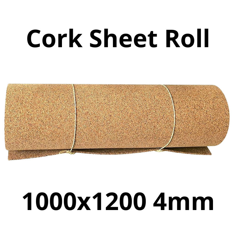 Cork Sheet Roll - 1000x1200mm - 4mm - Décor and DIY - Pack of 1