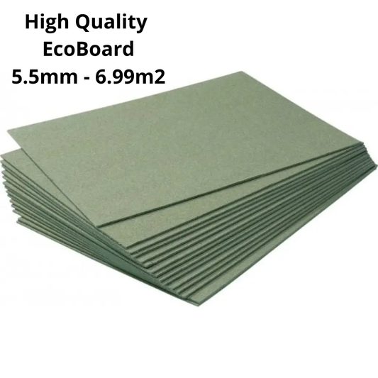 Natural Floor Underlay 5.5mm - 6.99m2 Coverage - Thermal and Acoustic Insulation for Laminate and Parquet - 1 Pack