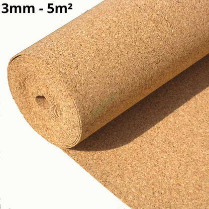 Cork Roll Underlay  3mm  5m2 (53.81sqft)