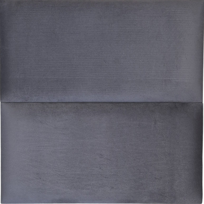 Upholstered Wall Panel - 600x300mm - Ash Grey - Velvet Finish - UV Resistant - 1 Panel