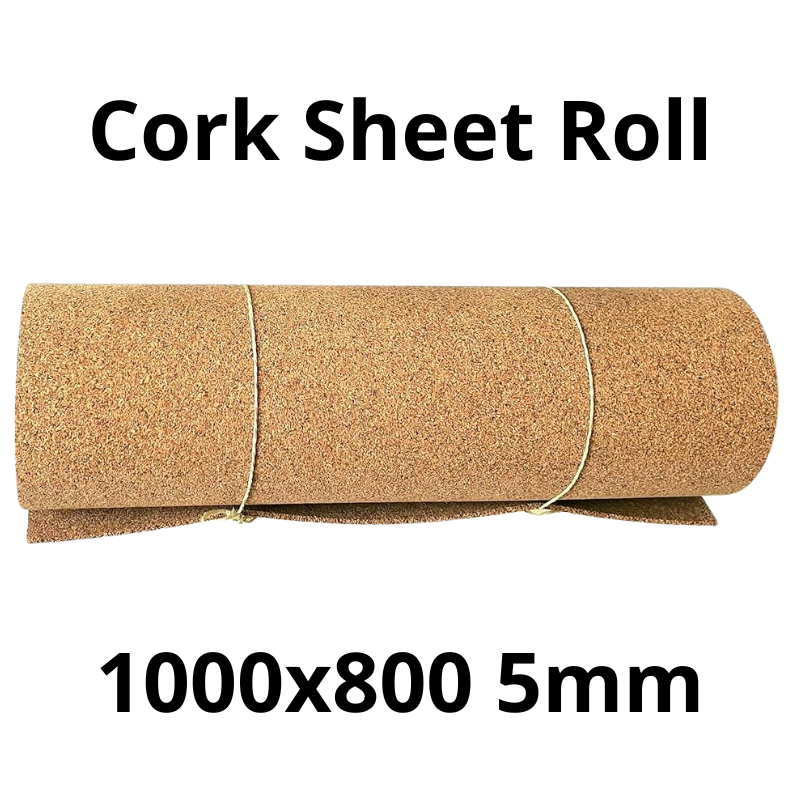 Cork Sheet Roll - 1000x800mm - 5mm - Décor and DIY - Pack of 1