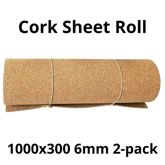 Cork Sheet Roll - 1000x300mm - 6mm - Décor and DIY - Pack of 2