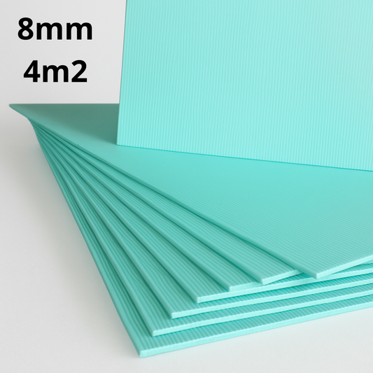 Underlay XPS 8 mm - 20% Higher Density - Thermal Insulation - Laminate & Wood Flooring - 4m2 (43.05 sqft) - Super High Quality - Easy to Install