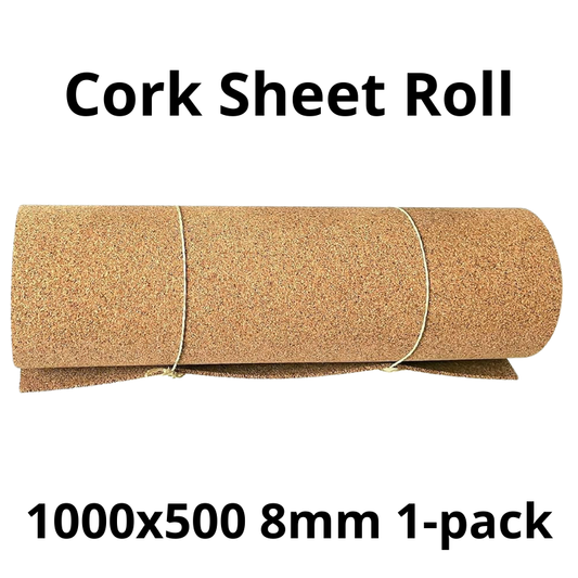 Cork Sheet Roll - 1000x500mm - 8mm - Décor and DIY - Pack of 1