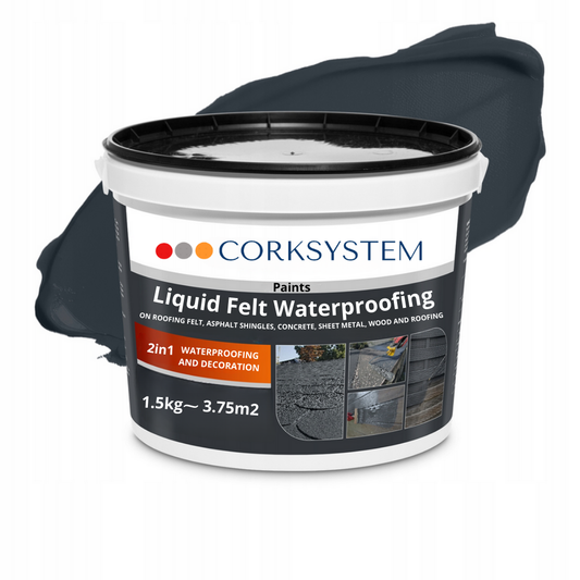 Liquid Roof Membrane - Anthracite - 1.5kg - Durable and Waterproof Protection