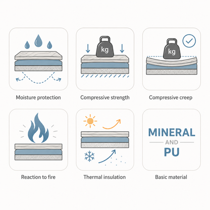 Minerals & polyurethane (PU) Underlay with ALU Membrane  (Vinyl/Wood/Laminate) - 1.8mm - 8.5m2(91.49 sqft) - Highest Quality