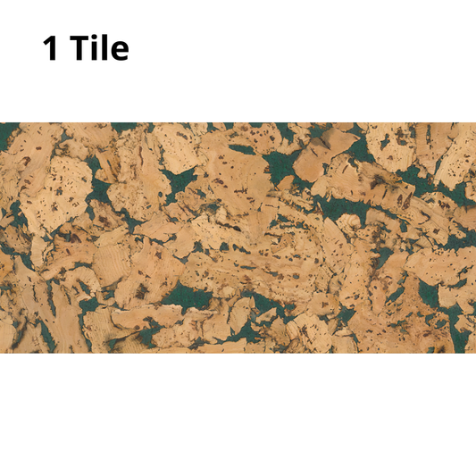 Decorative Cork Wall Tiles - Moss - 1 Tile - 0.18m2 (1.94sqft)