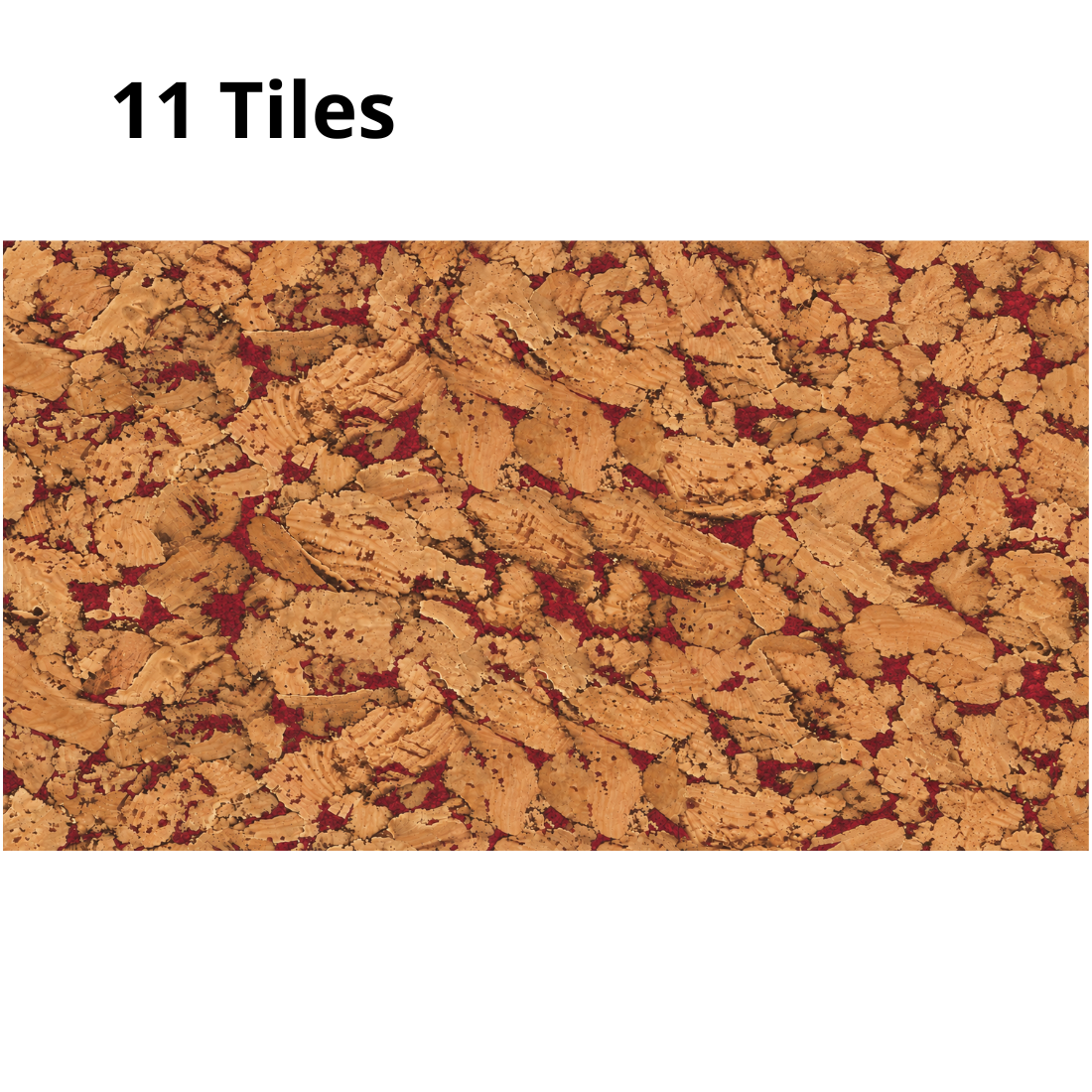 Decorative Cork Wall Tiles - Tea Rose - 1 Pack - 1.98m2 (21.31sqft)