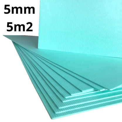 Underlay XPS 5mm provides thermal insulation for laminate and wood flooring, enhancing comfort and energy efficiency.