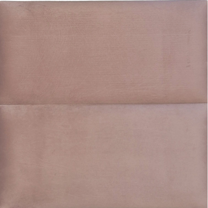 Upholstered wall panel in lavender grey, 600x300mm, with velvet finish and UV-resistant surface.