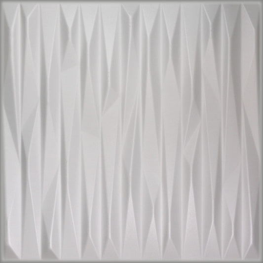 White Stone 3D decorative wall and ceiling panels, 8 pieces covering 2m2, easy installation for modern interior design