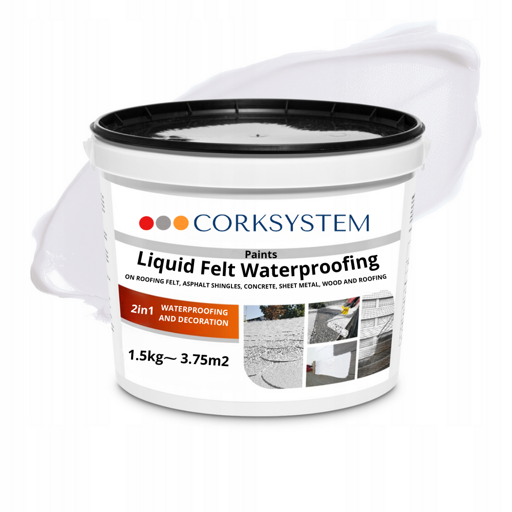 Liquid Roof Membrane - White - 1.5kg - Durable and Waterproof Protection