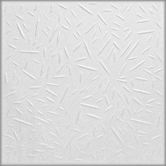 White decorative 3D textured ceiling and wall panels, modern interior design, set of 8 panels, 2 square meters coverage