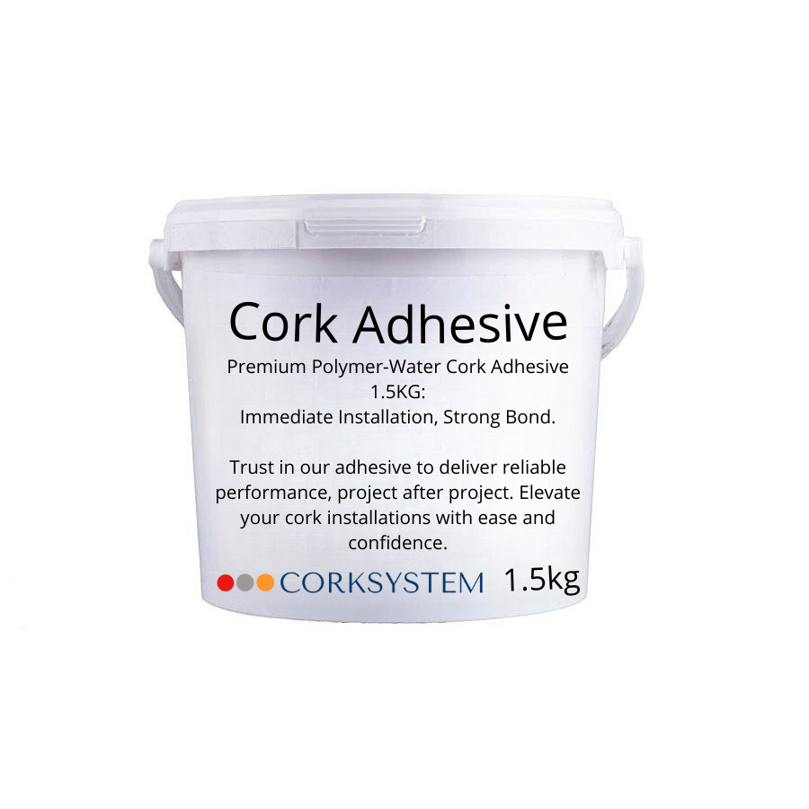 Professional Polymer-Water Adhesive - Cork Wall Tiles - 1.5kg - 3m2 (32.29sqft)