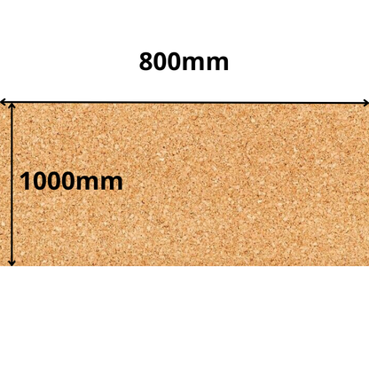 Cork Sheet Roll - 1000x500mm - 4mm - Décor and DIY - Pack of 2