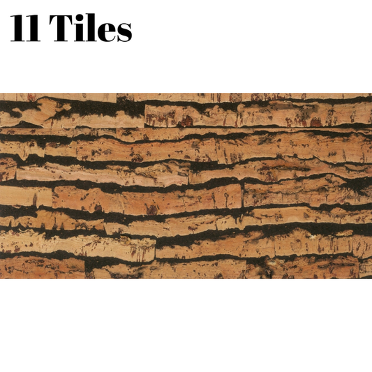 Decorative Cork Wall Tiles - Tigre - 1 Pack - 1.98m2 (21.31sqft)