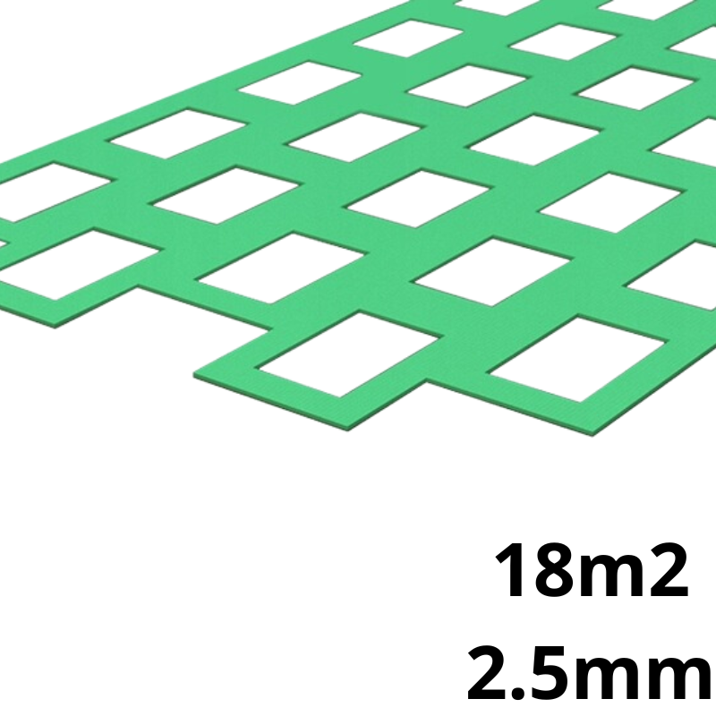 Underlay XPS Thermo-Laminate - Underfloor Heating -  Wood and Vinyl - 2.5mm - 6-42m2 (64.58-452.08 sqft)