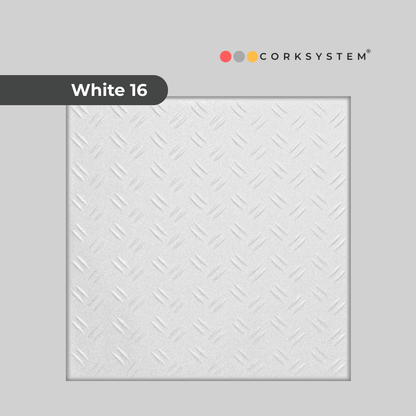 White 16: Decorative Ceiling & Wall Panels - 2m2 (21.52 sqft) - 8 Panels